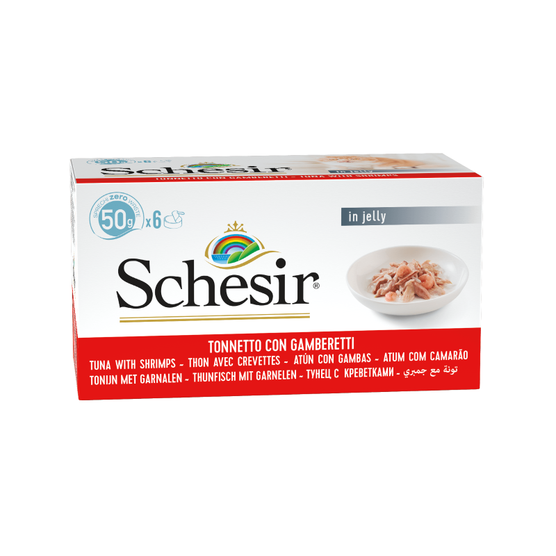 Schesir Tuna with Shrimp in jelly Multipack 50g x 6