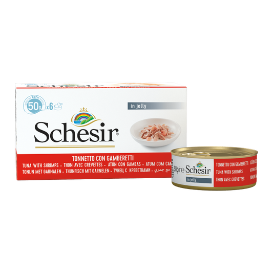 Schesir Tuna with Shrimp in jelly Multipack 50g x 6