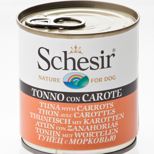 Schesir Wet Dog Food (Tuna With Carrots) For Dogs - 285g