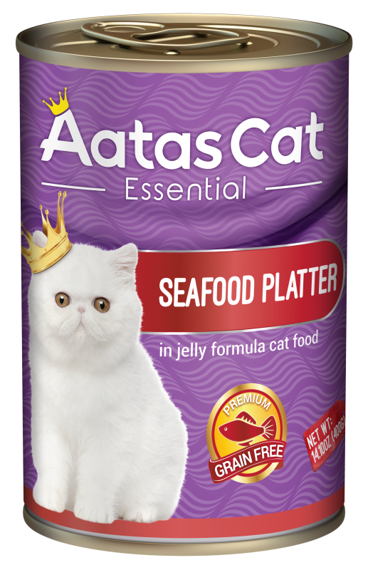 Aatas Cat Essential Seafood Platter in Jelly 400g