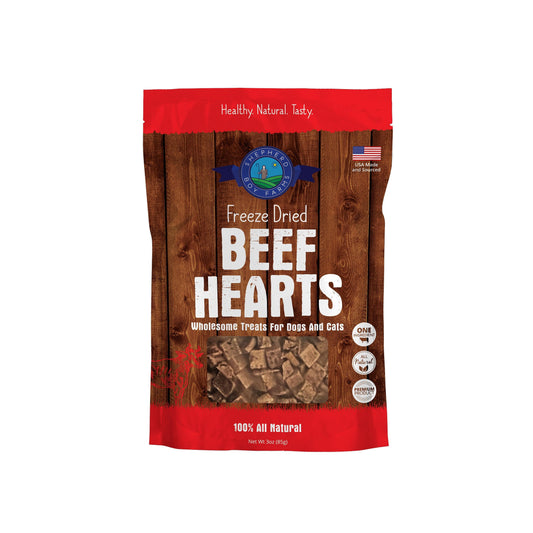 SBF Freeze Dried Beef Heart Treats 3oz