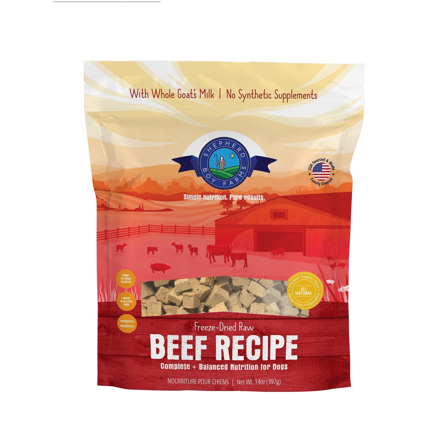 SBF Freeze Dried Beef Recipe 14oz