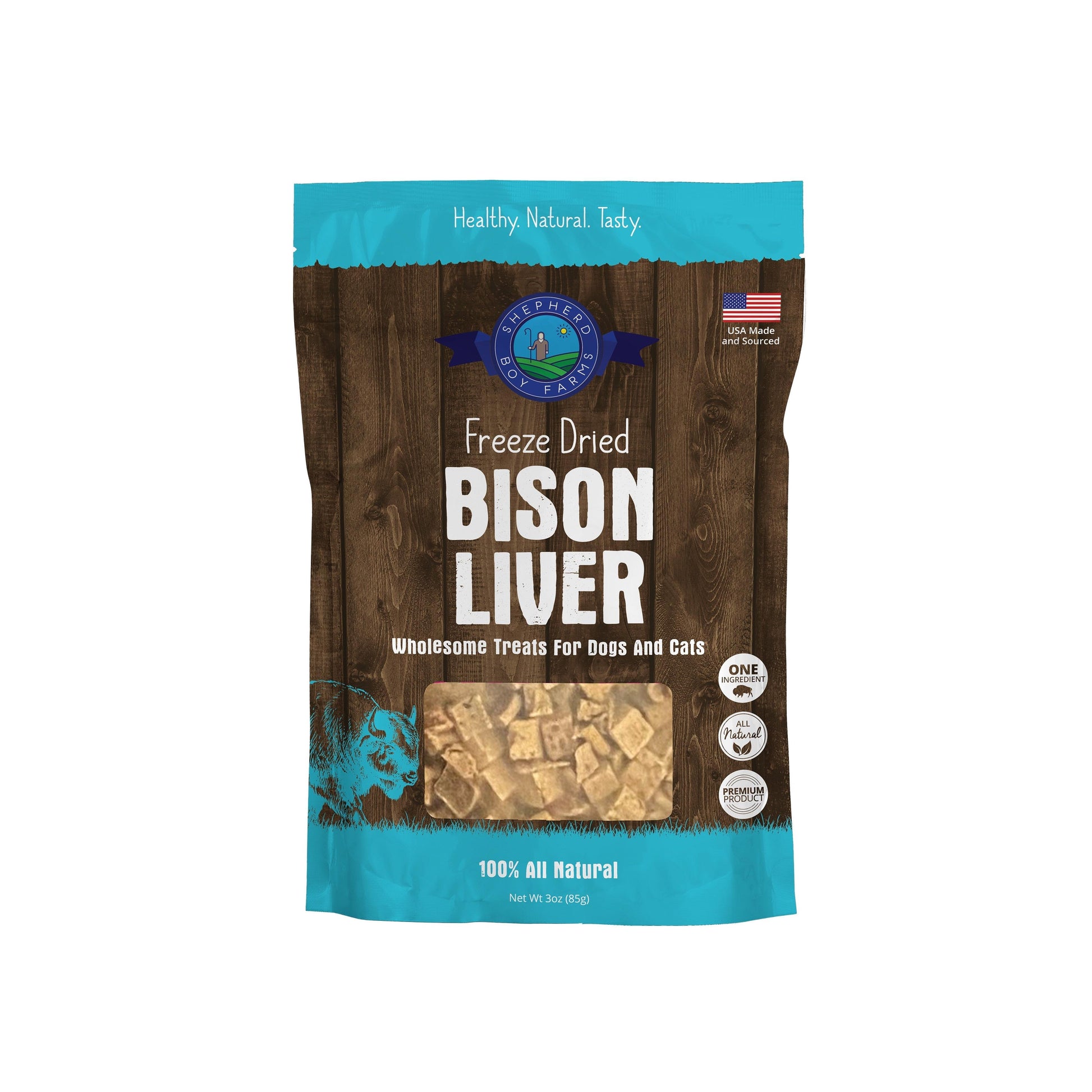 SBF Freeze Dried Bison Liver Treats 3oz