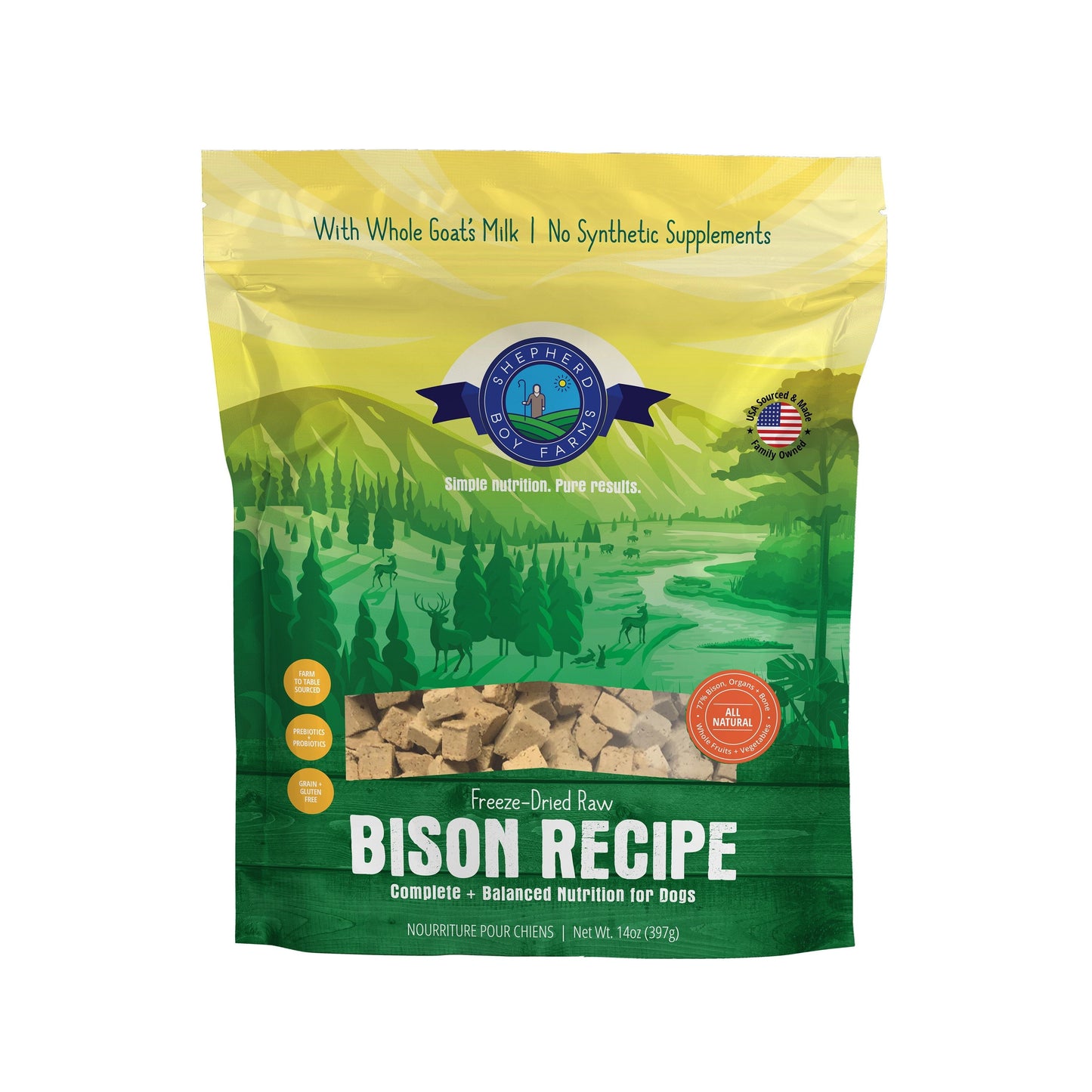 SBF Freeze Dried Bison Recipe 14oz