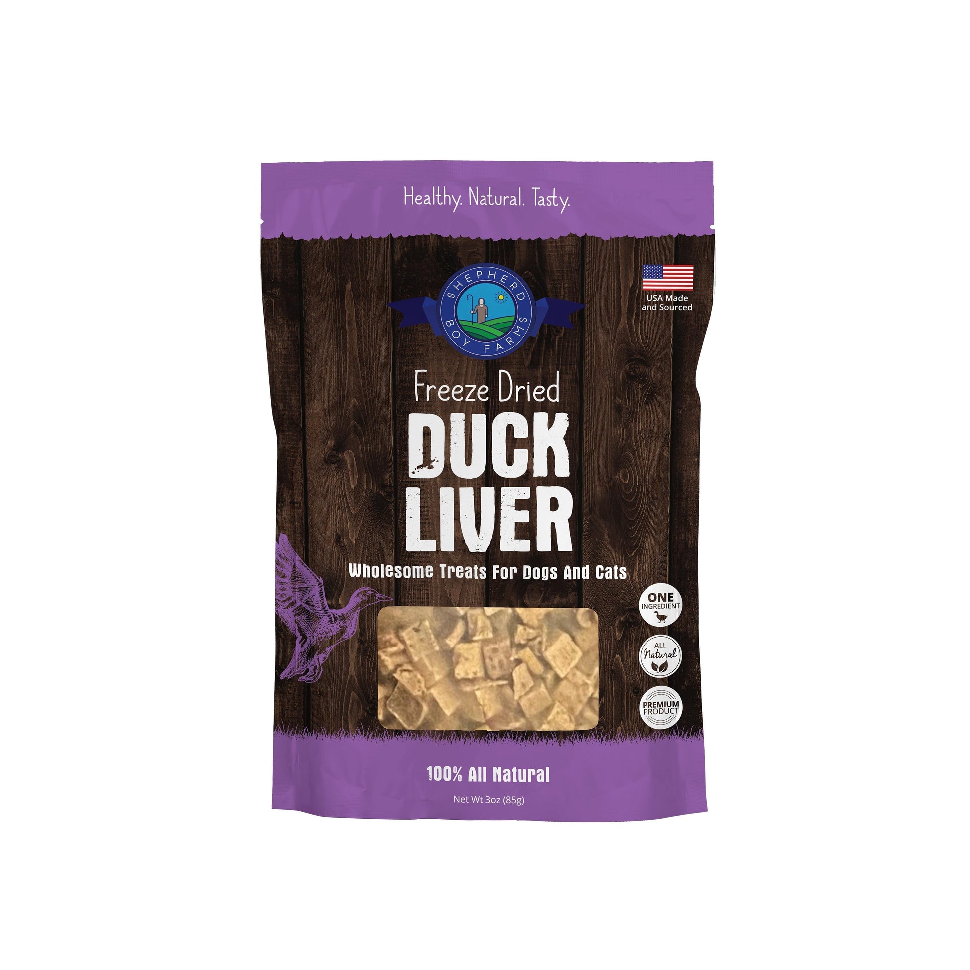 SBF Freeze Dried Duck Liver Treats 3oz