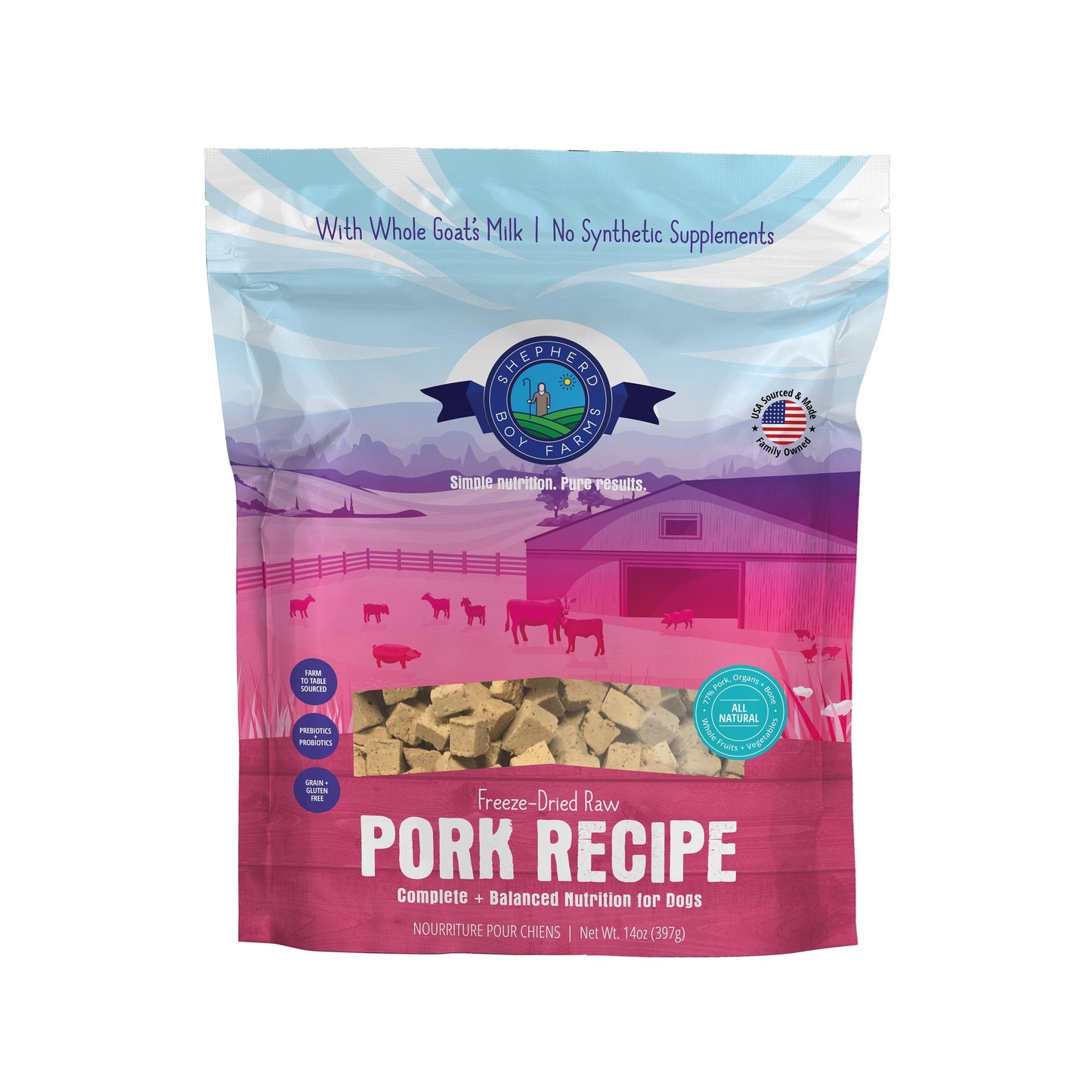 SBF Freeze Dried Pork Recipe 14oz