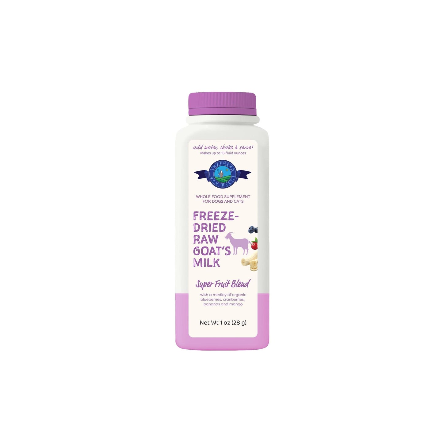 SBF Freeze Dried Raw Goat Milk Super Fruit