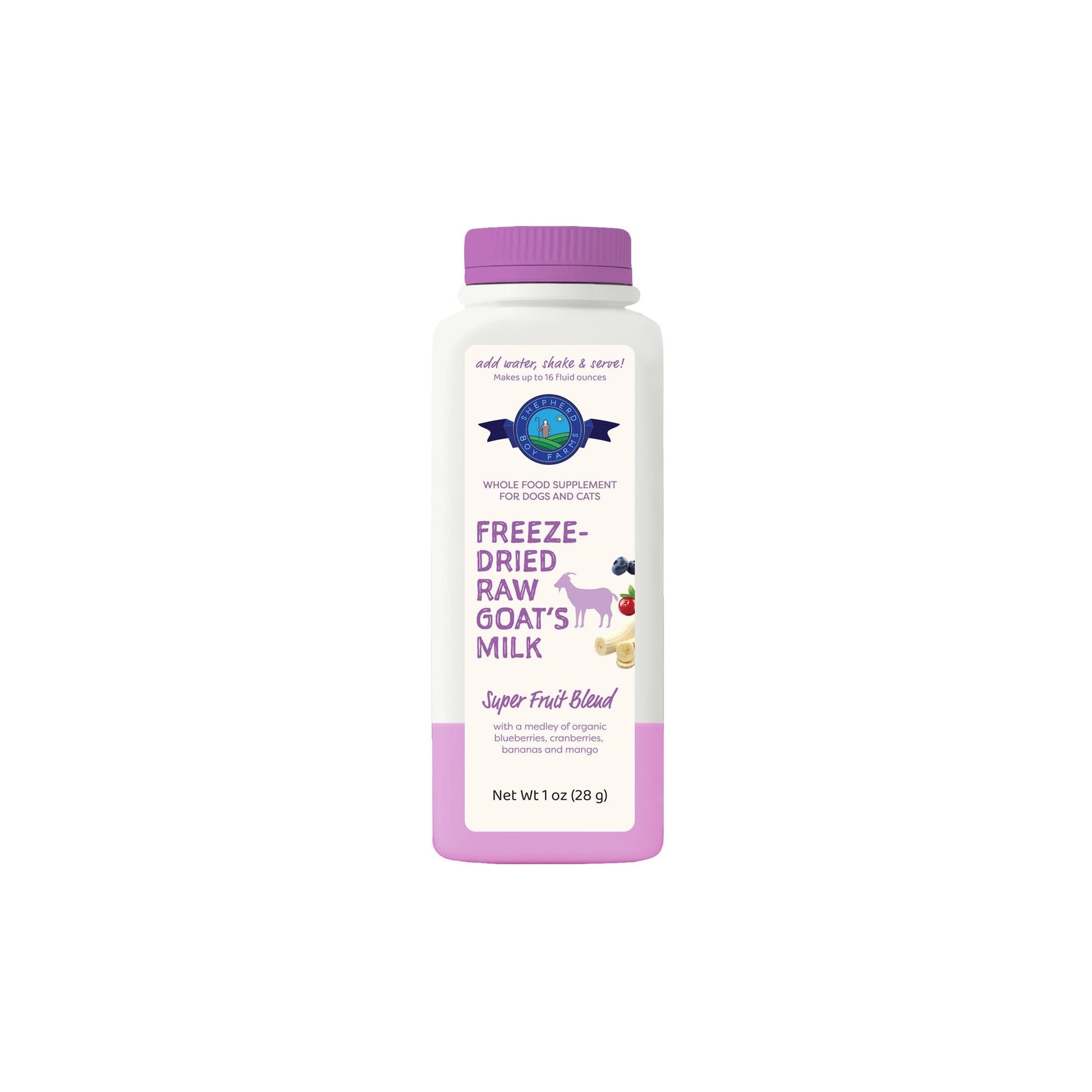 SBF Freeze Dried Raw Goat Milk Super Fruit