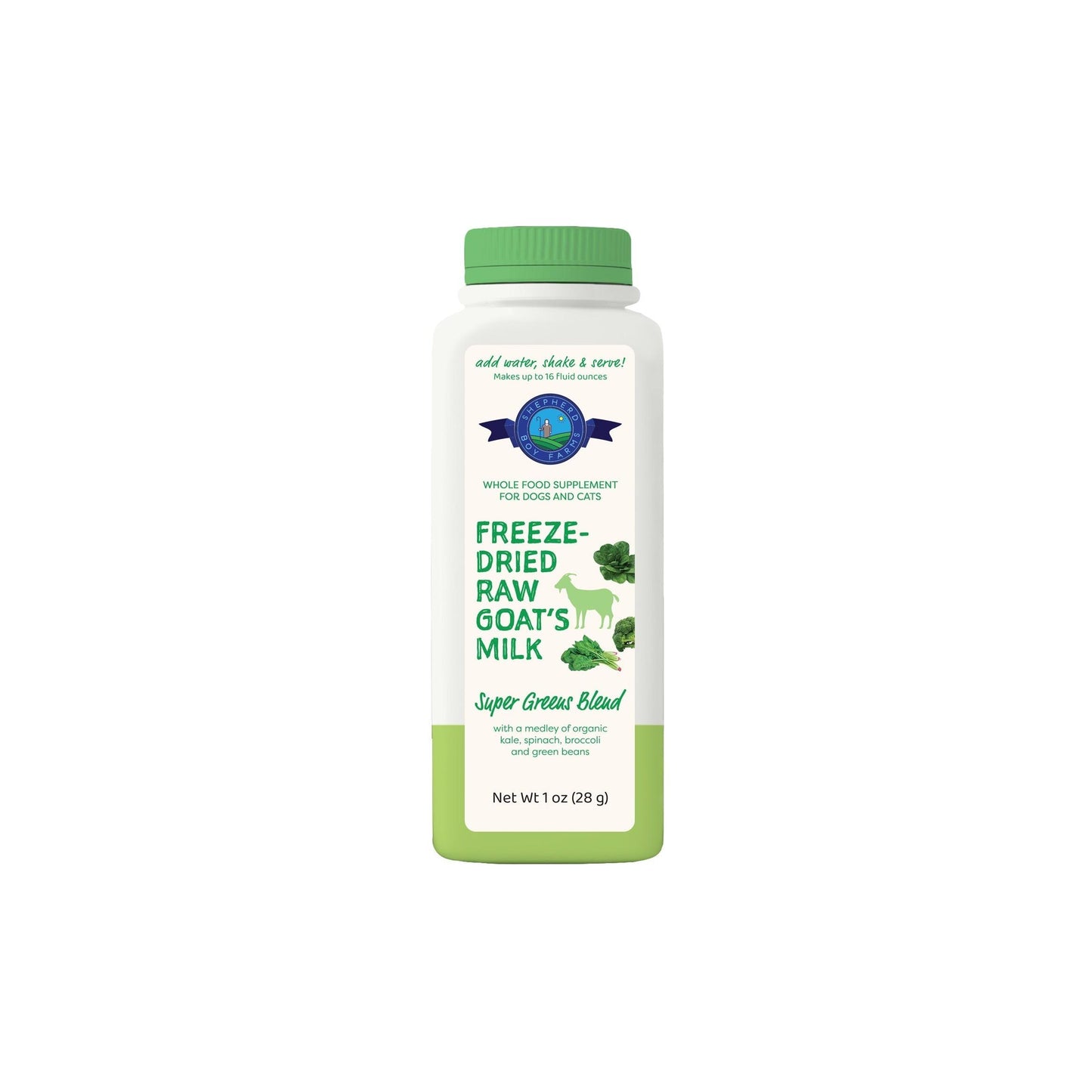 SBF Freeze Dried Raw Goat Milk Super Green