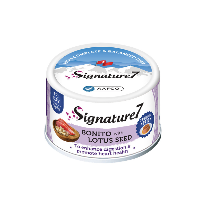 Signature7 Bonito With Lotus Seed Pate (Fri) Canned Cat Food - 80g