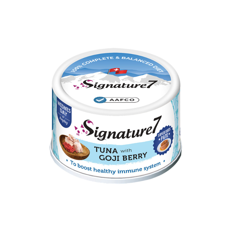 Signature7 Tuna With Goji Berry Pate (Wed) Canned Cat Food - 80g