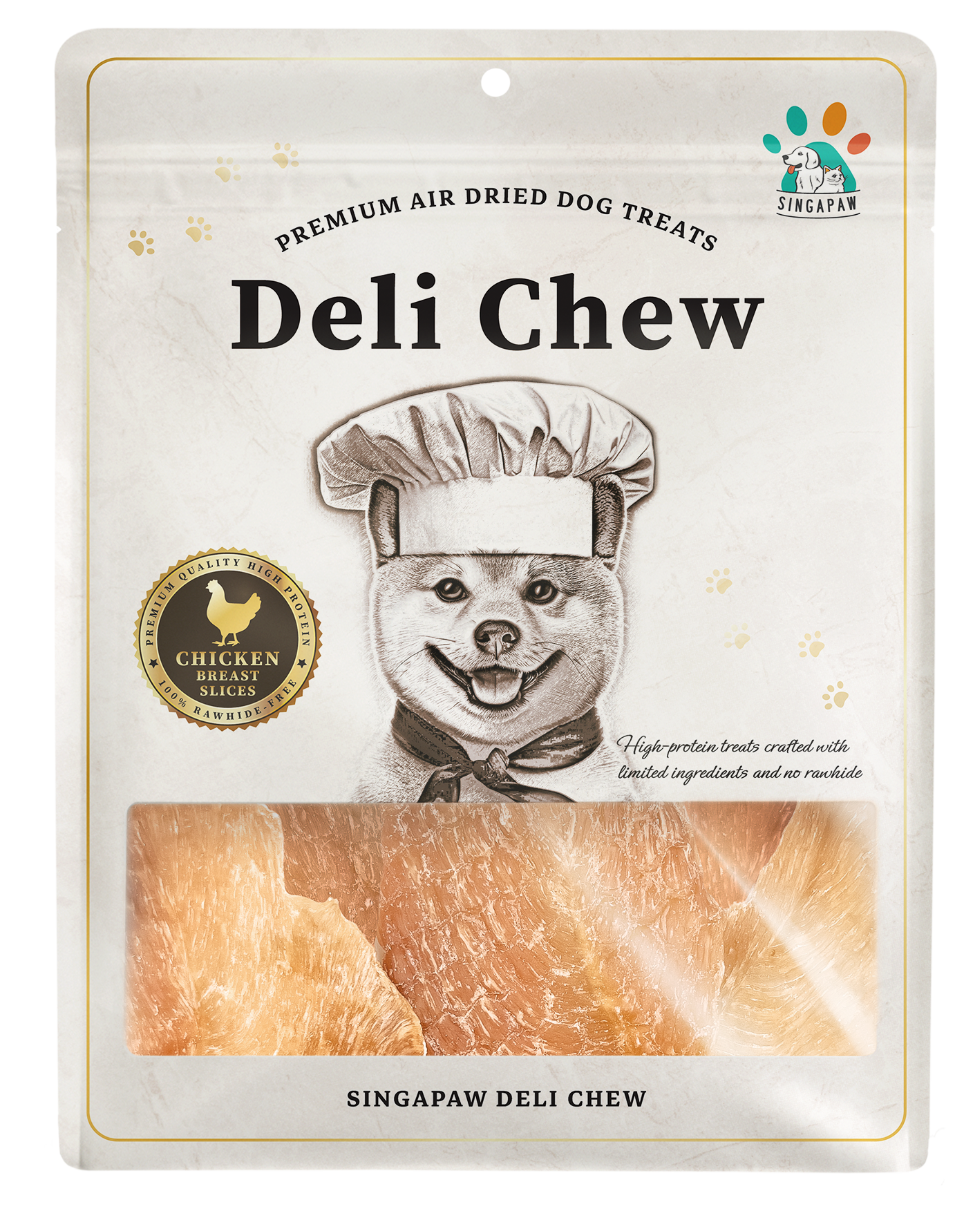 SingAPaw Deli Chew Chicken Breast Slices