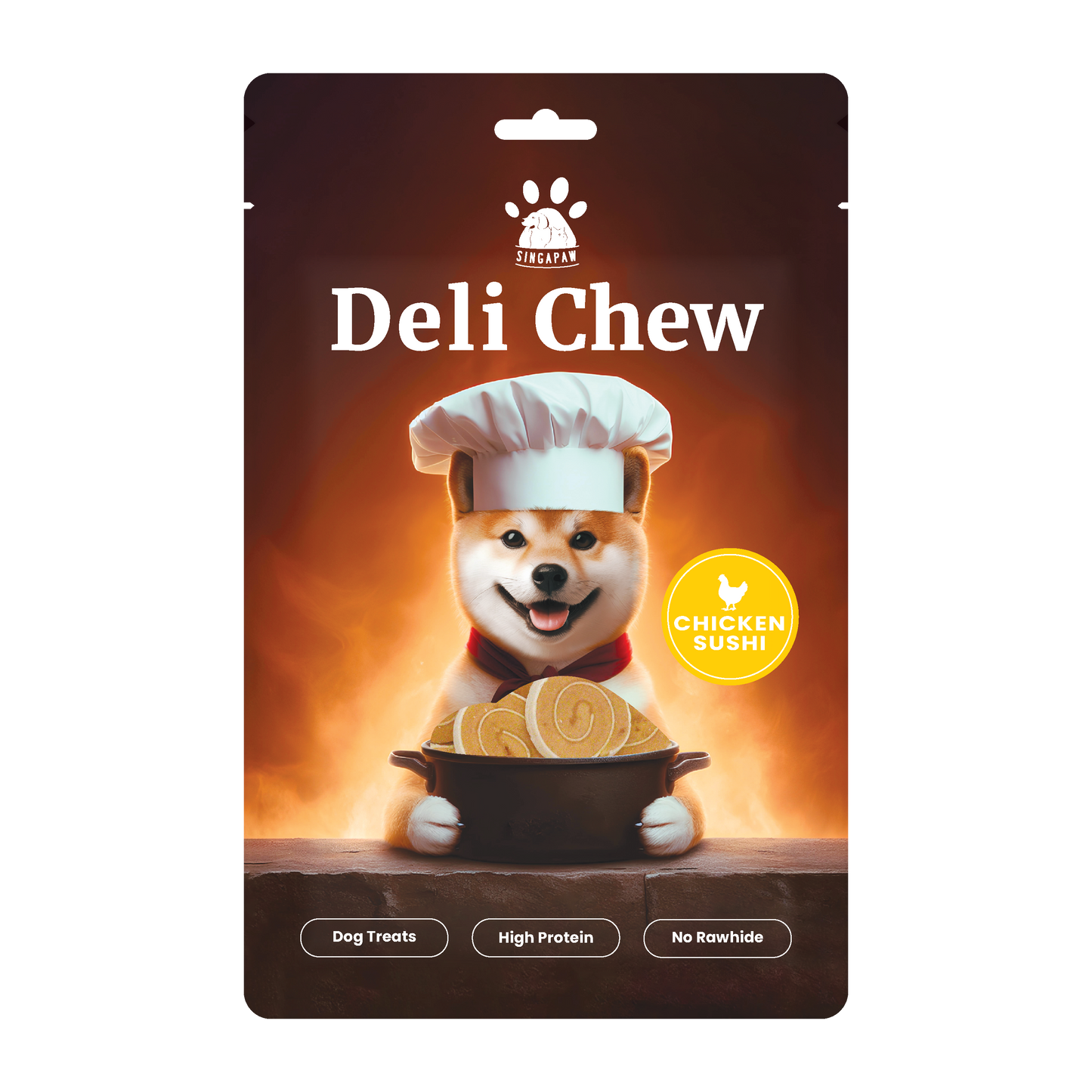 SingAPaw Deli Chew Chicken Sushi