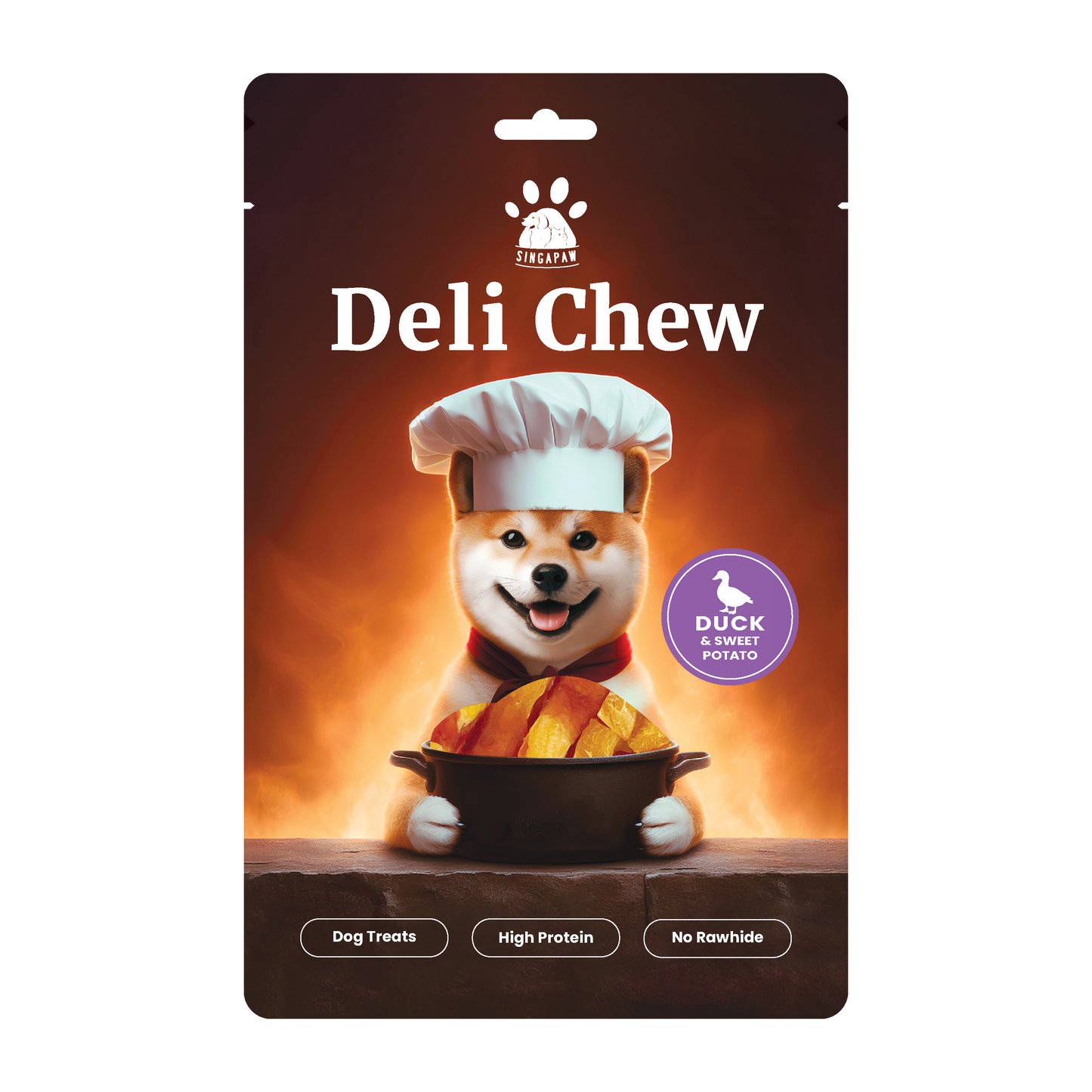 SingAPaw Deli Chew Duck & Sweet Potato