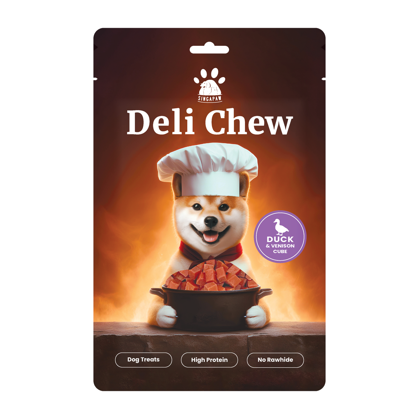 SingAPaw Deli Chew Duck With Venison Cube