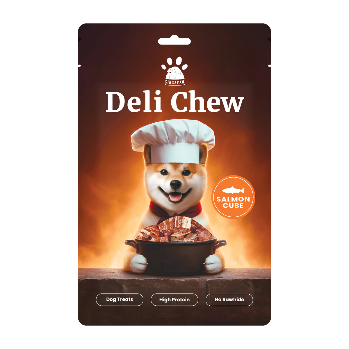 SingAPaw Deli Chew Salmon Cube