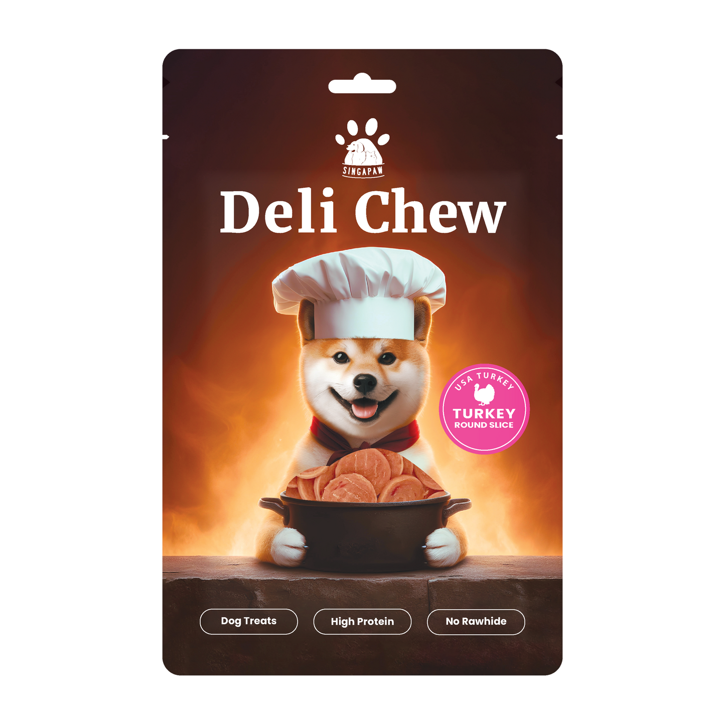 SingAPaw Deli Chew Turkey Round Slice