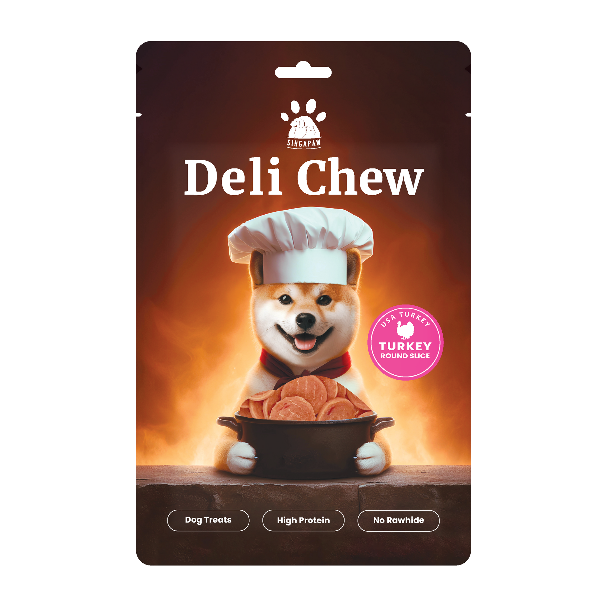 SingAPaw Deli Chew Turkey Round Slice