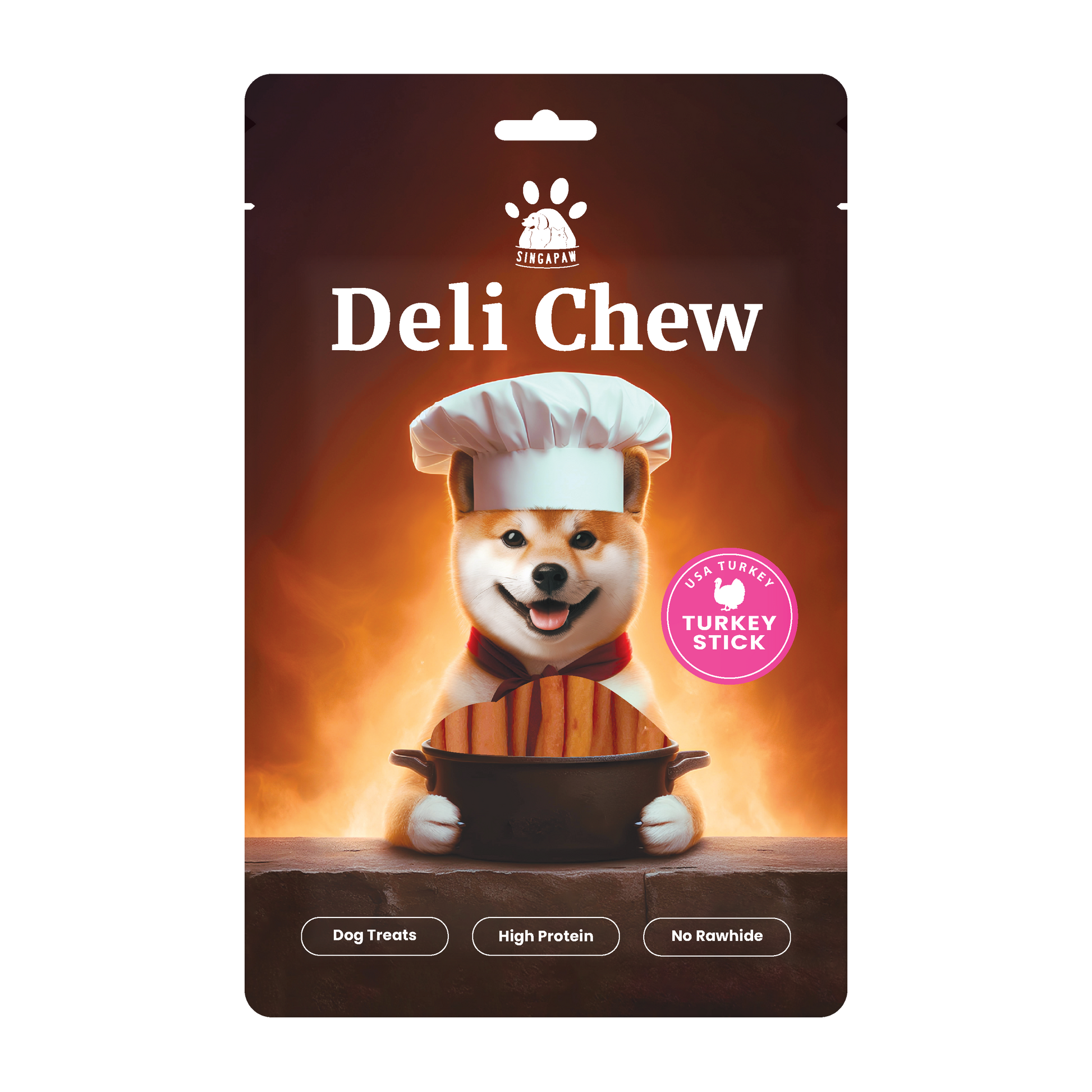 SingAPaw Deli Chew Turkey Stick