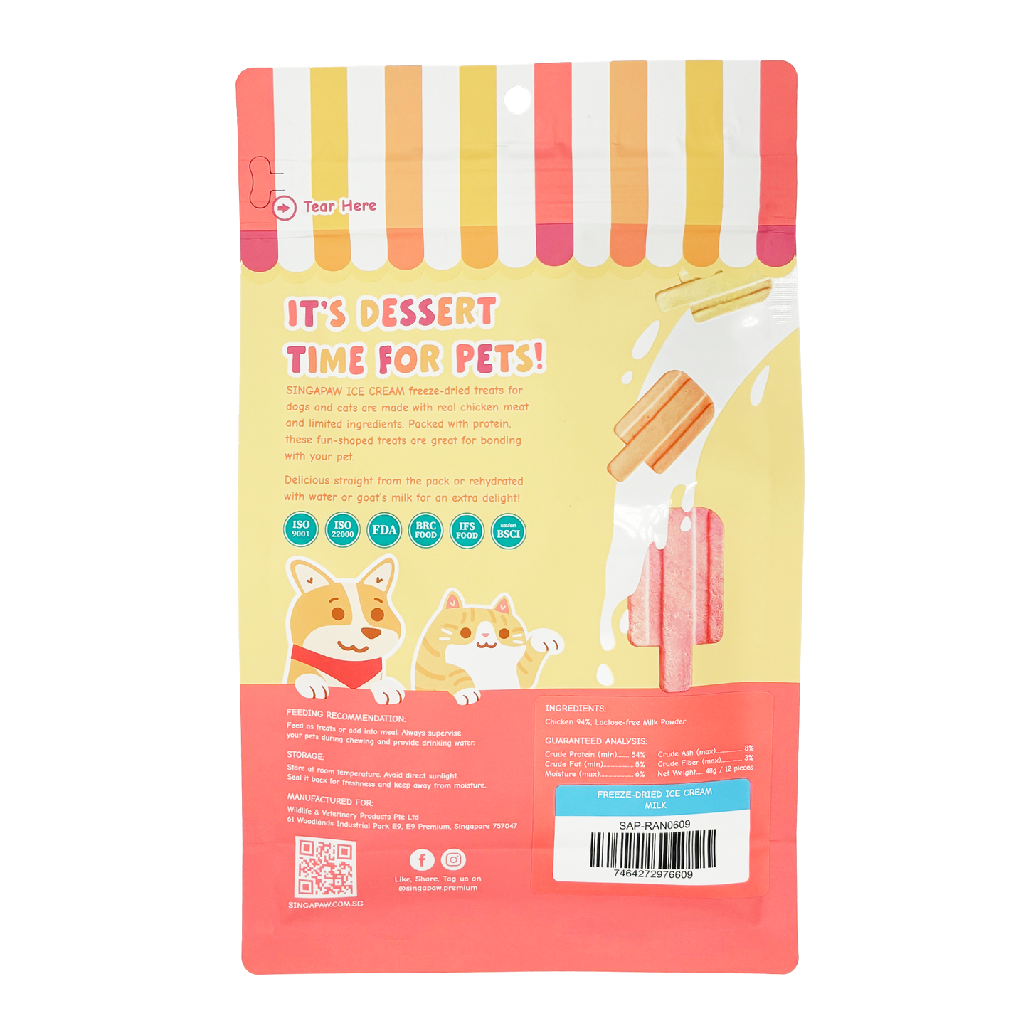SingAPaw Freeze-Dried Ice Cream Milk