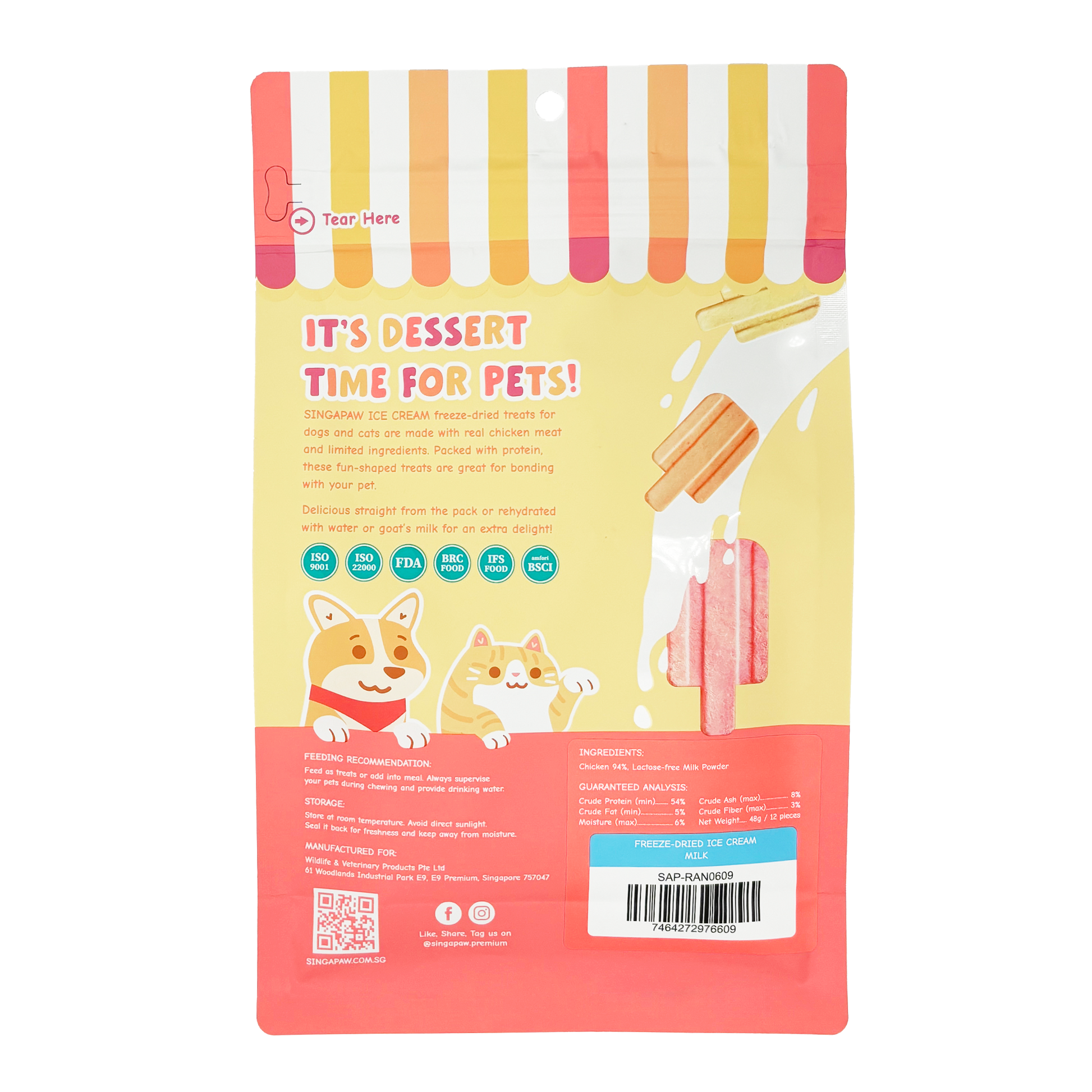 SingAPaw Freeze-Dried Ice Cream Milk