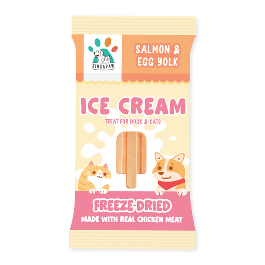 SingAPaw Freeze-Dried Ice Cream Salmon & Egg Yolk