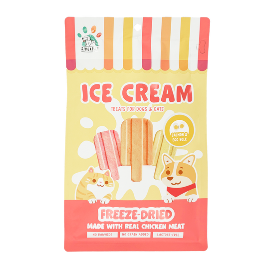 SingAPaw Freeze-Dried Ice Cream Salmon & Egg Yolk