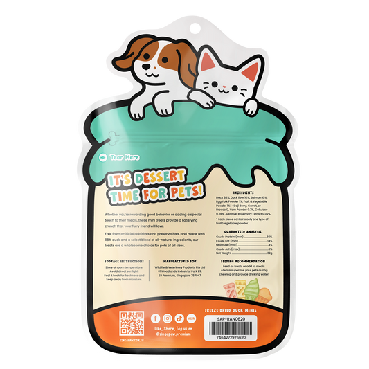 SingAPaw Freeze-Dried Minis Duck