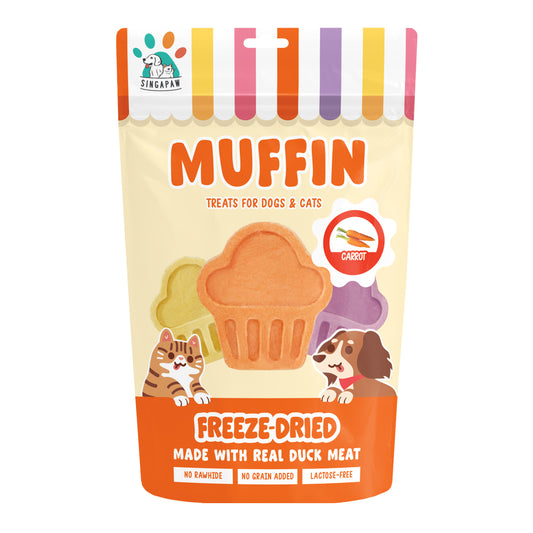 SingAPaw Freeze-Dried Muffin Carrot