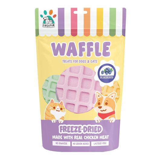 SingAPaw Freeze-Dried Waffle Blueberry