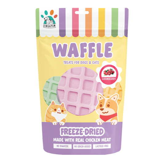 SingAPaw Freeze-Dried Waffle Cranberry