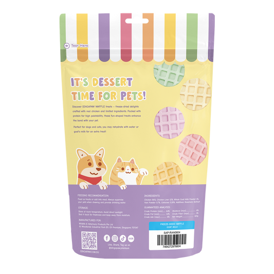 SingAPaw Freeze-Dried Waffle Goat Milk