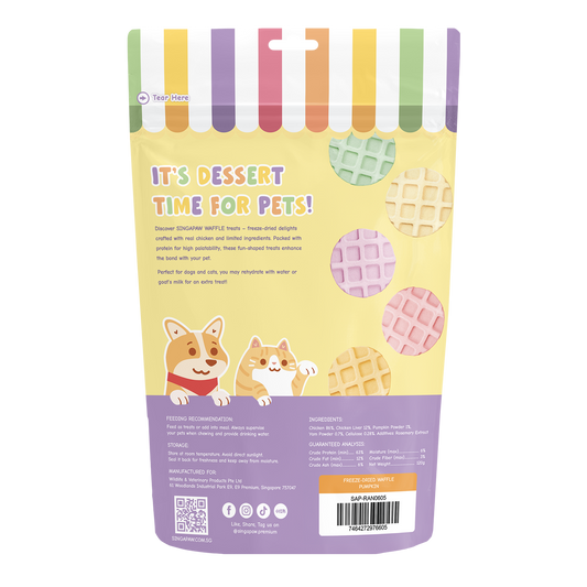 SingAPaw Freeze-Dried Waffle Pumpkin
