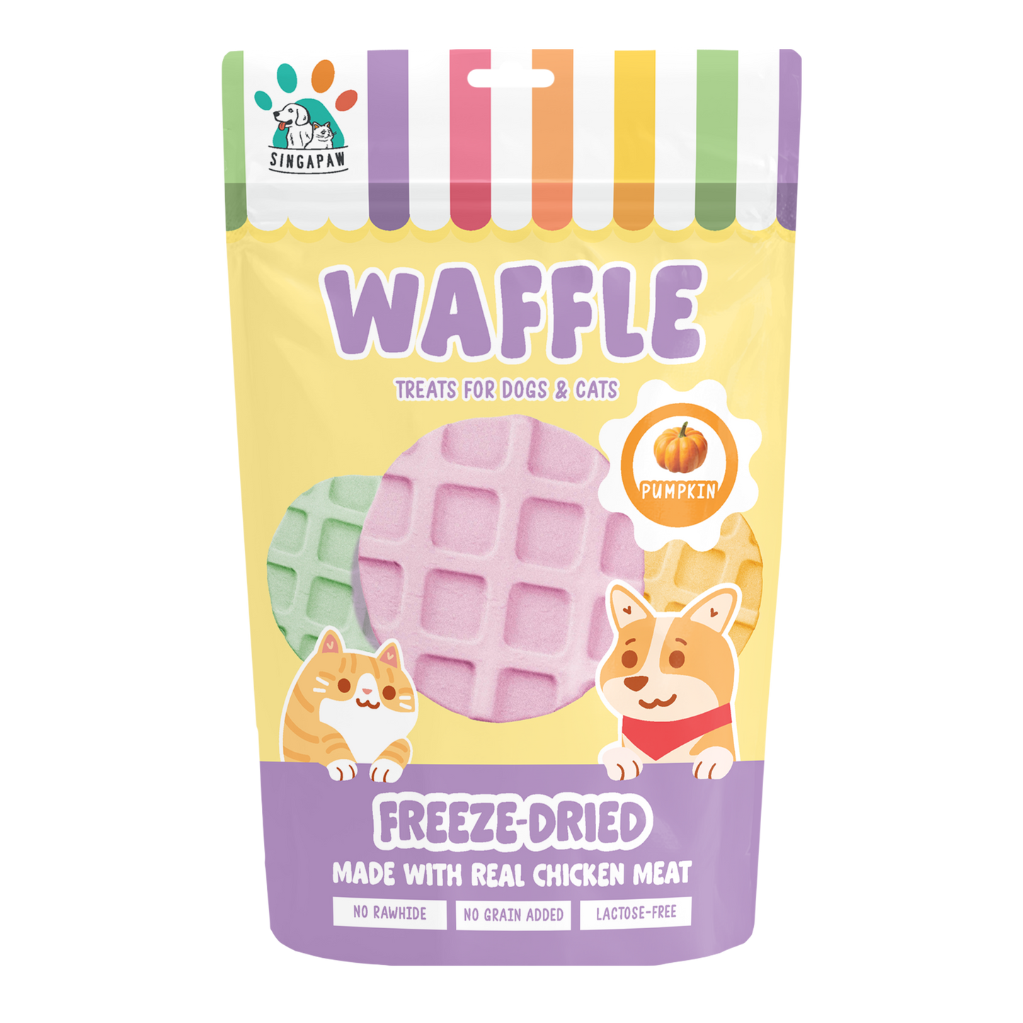 SingAPaw Freeze-Dried Waffle Pumpkin