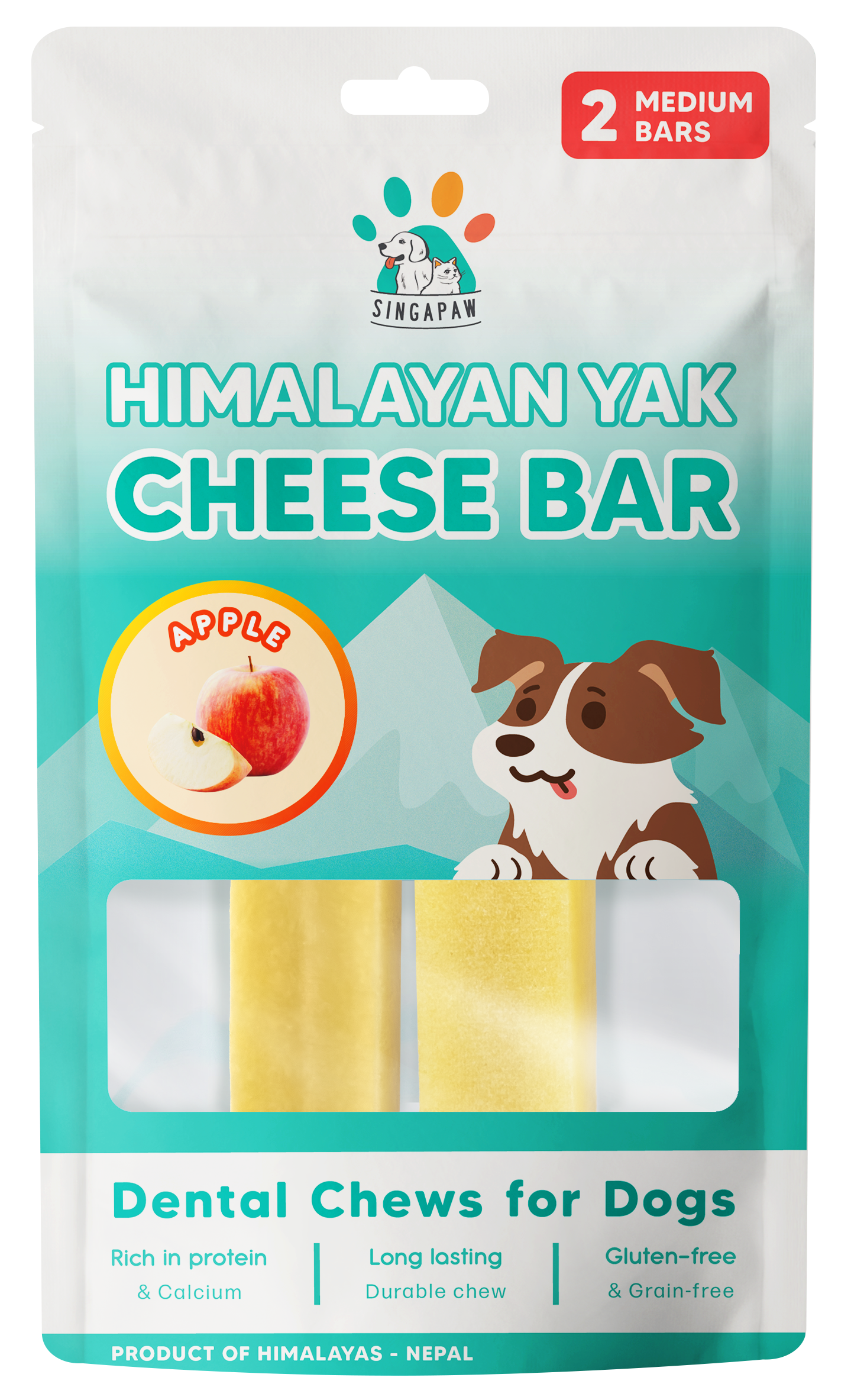 SingAPaw Himalayan Yak Cheese Bar (Apple)