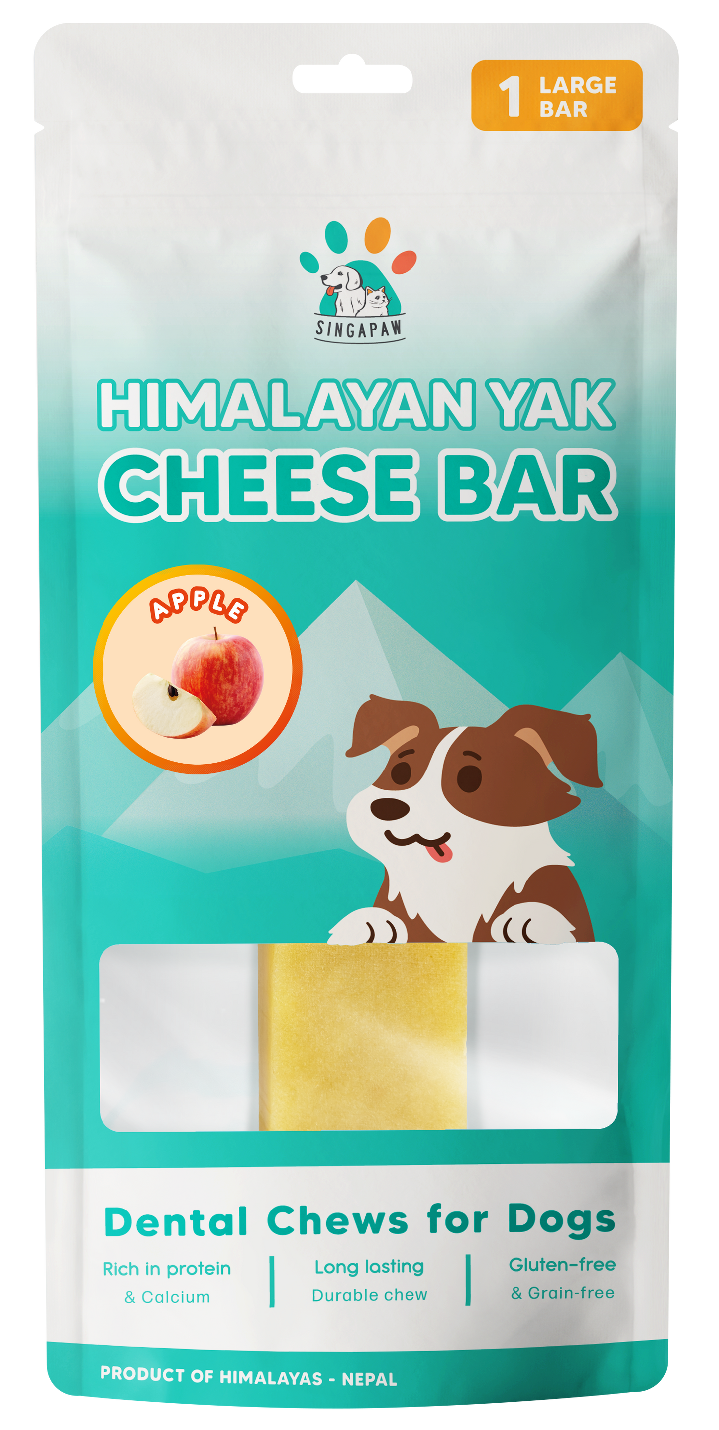 SingAPaw Himalayan Yak Cheese Bar (Apple)