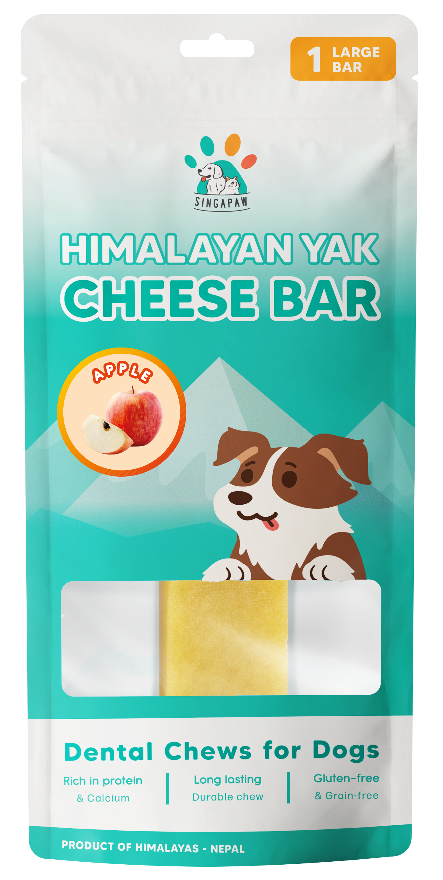 SingAPaw Himalayan Yak Cheese Bar (Apple)