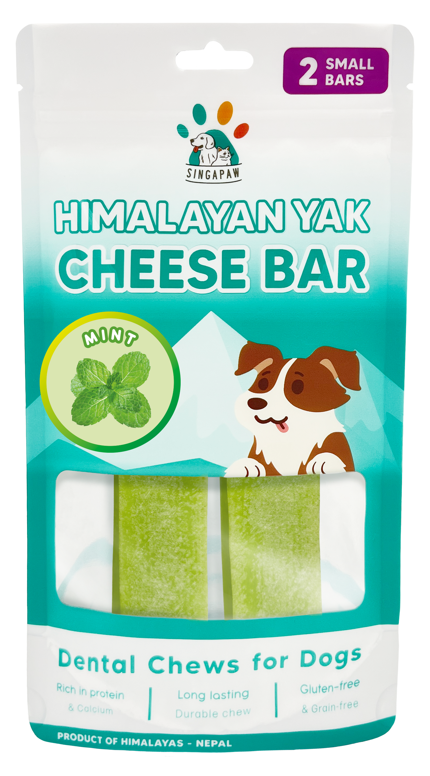 SingAPaw Himalayan Yak Cheese Bar (Mint)