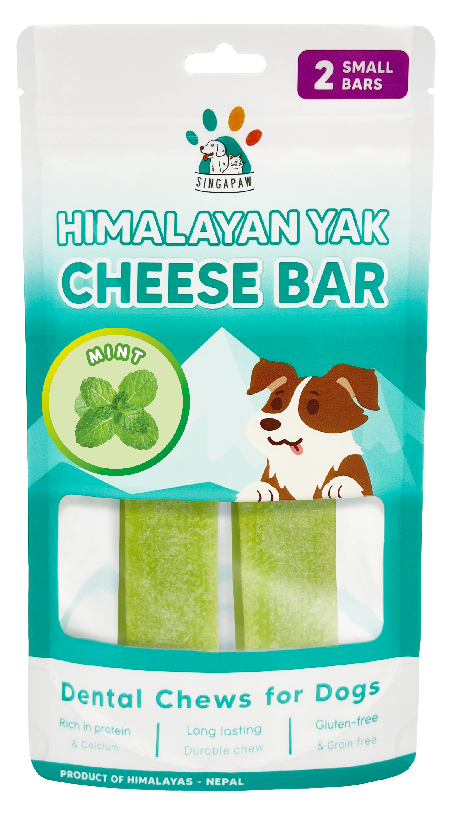 SingAPaw Himalayan Yak Cheese Bar (Mint)