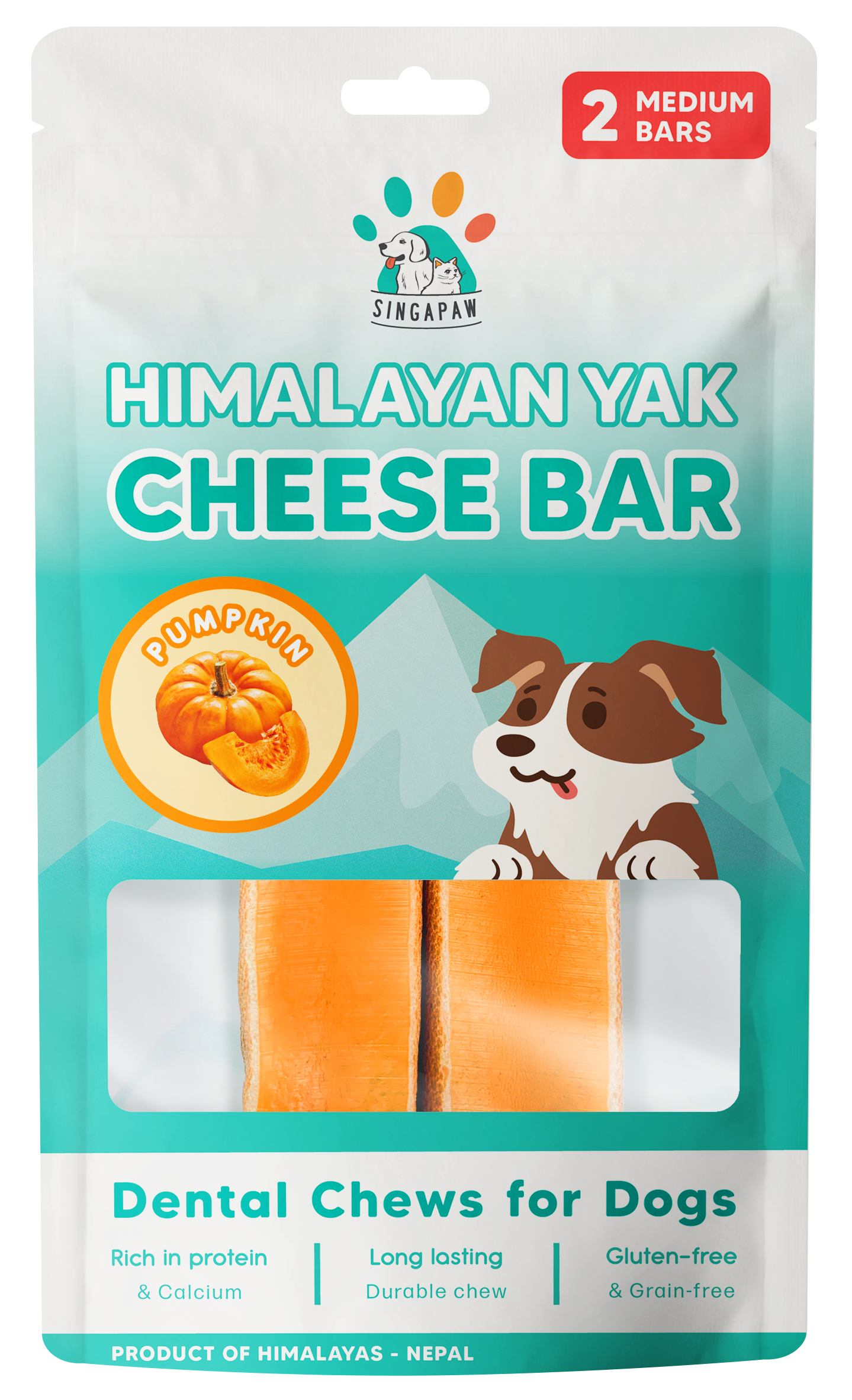 SingAPaw Himalayan Yak Cheese Bar (Pumpkin)