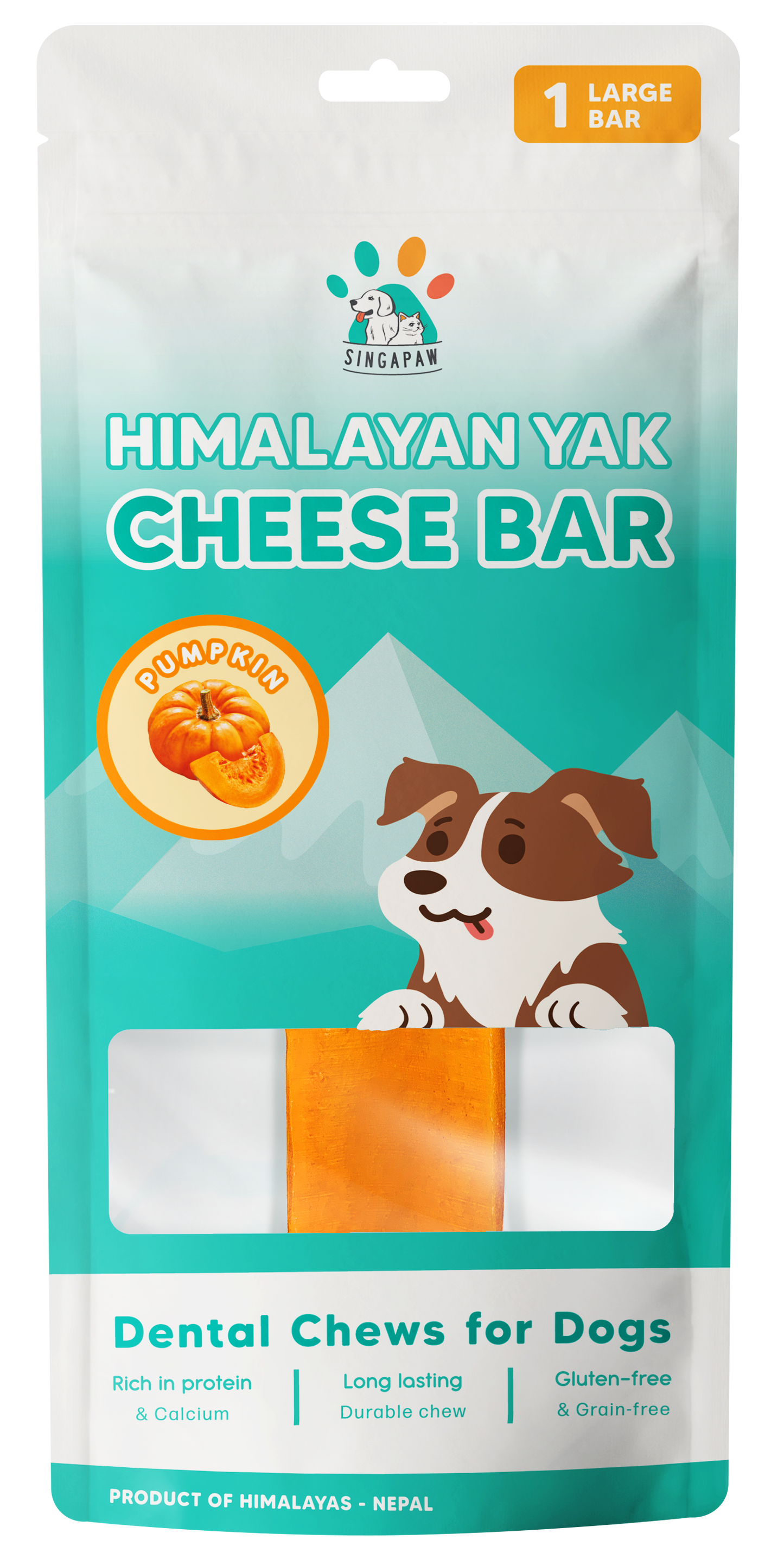 SingAPaw Himalayan Yak Cheese Bar (Pumpkin)