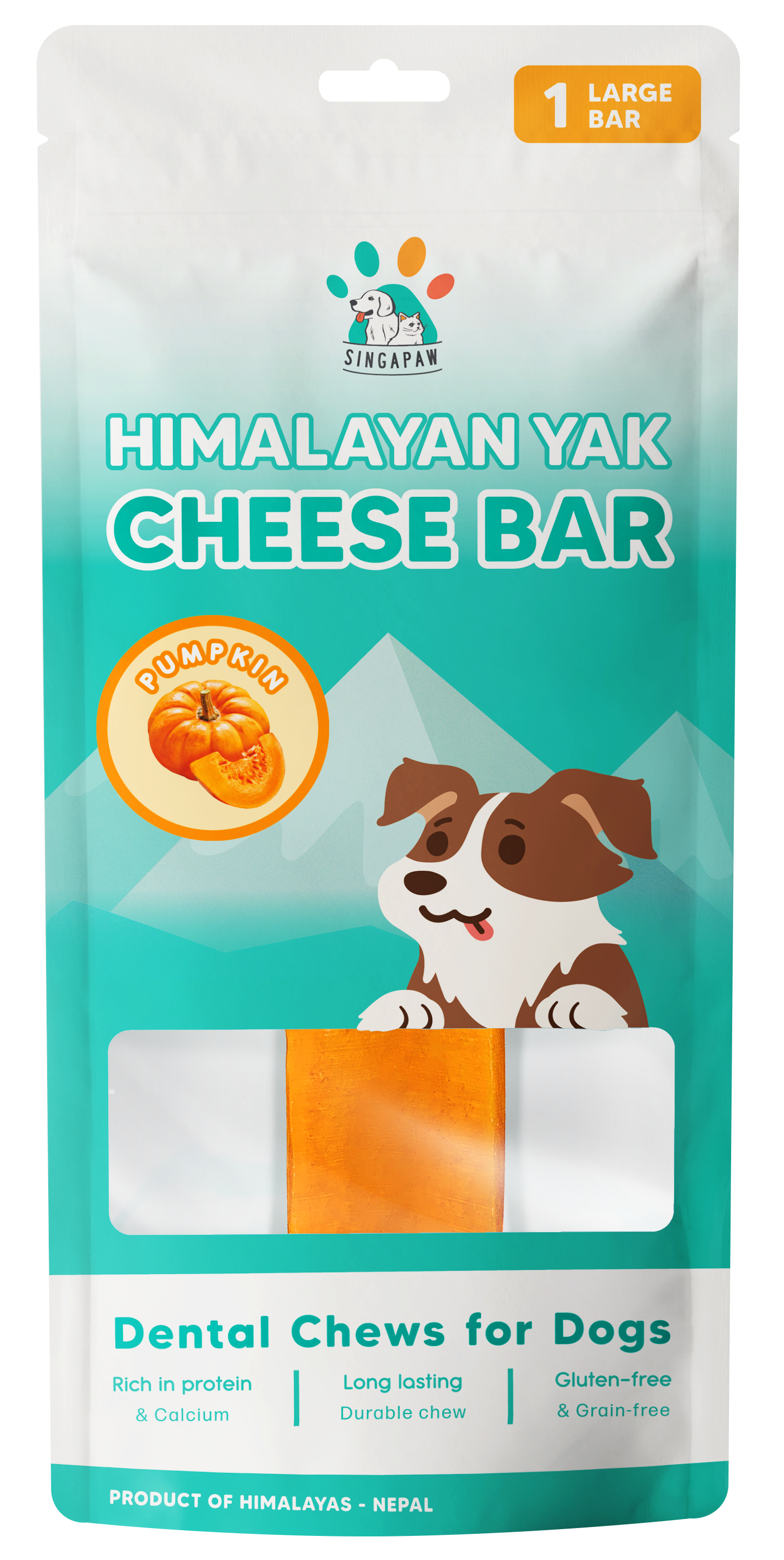 SingAPaw Himalayan Yak Cheese Bar (Pumpkin)