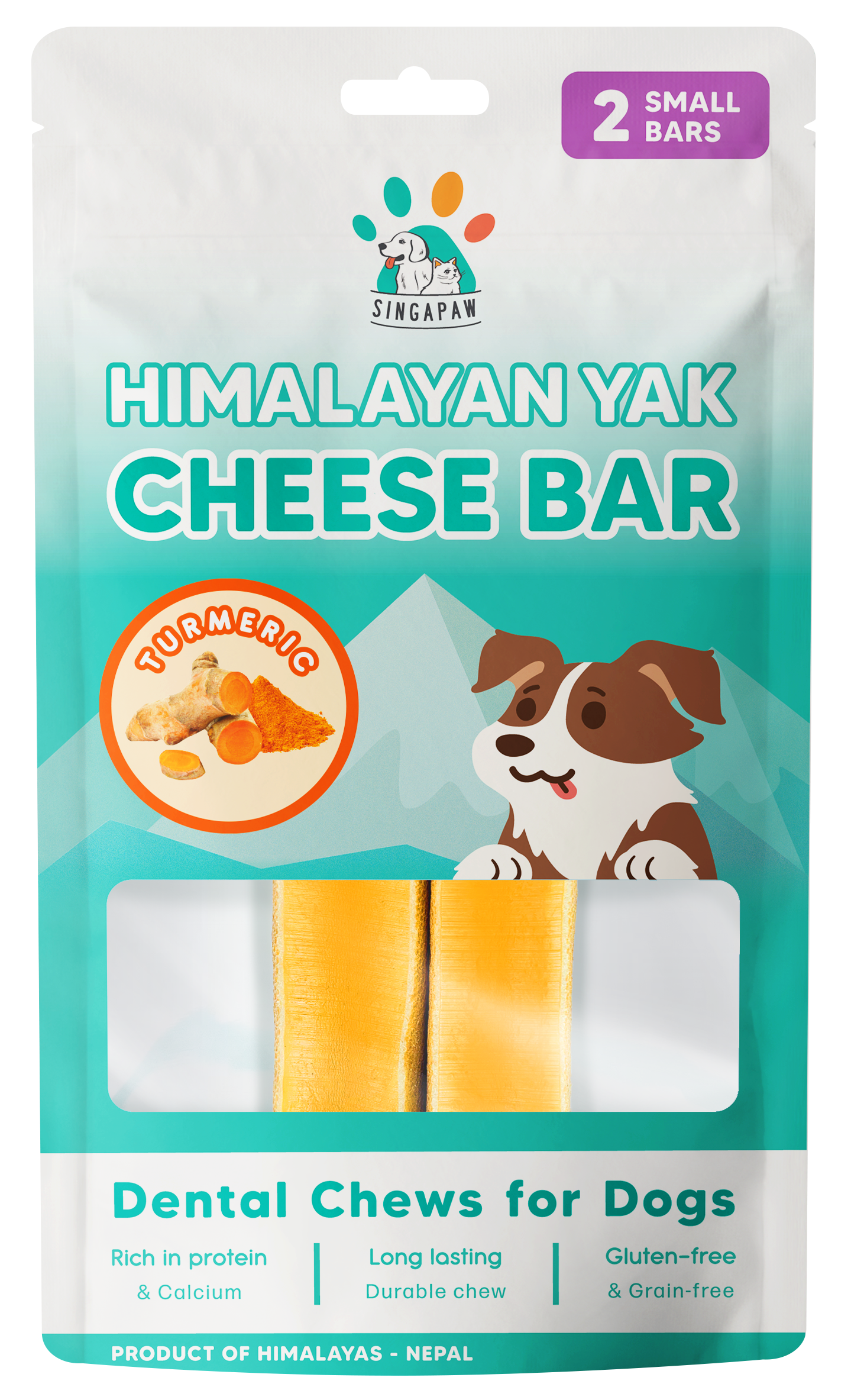 SingAPaw Himalayan Yak Cheese Bar (Turmeric)