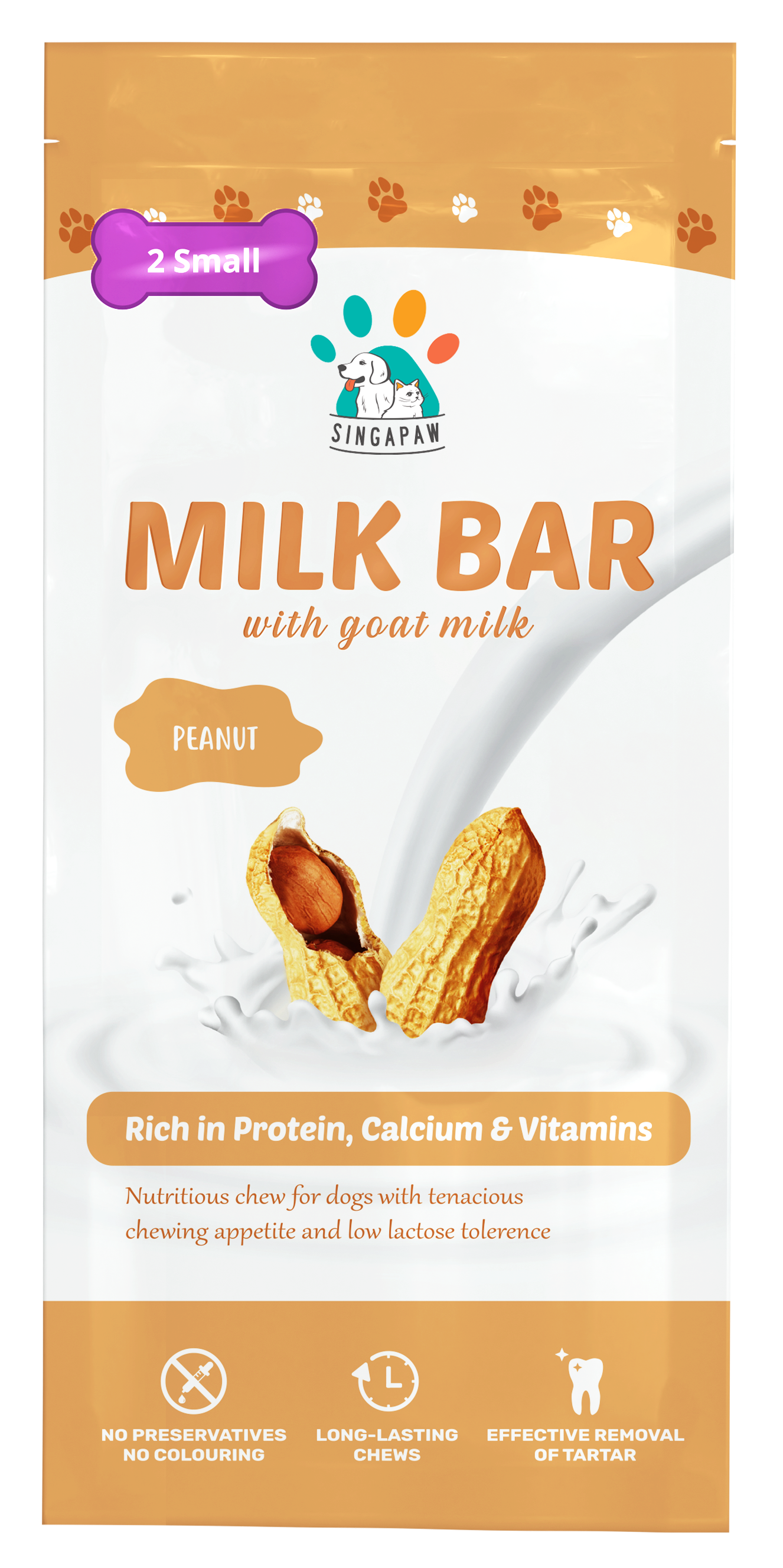 SingAPaw Milk Bar W Goat Milk (Peanut)