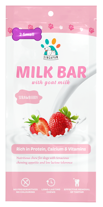 SingAPaw Milk Bar W Goat Milk (Strawberry)