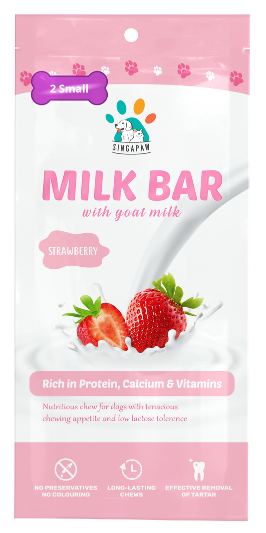 SingAPaw Milk Bar W Goat Milk (Strawberry)