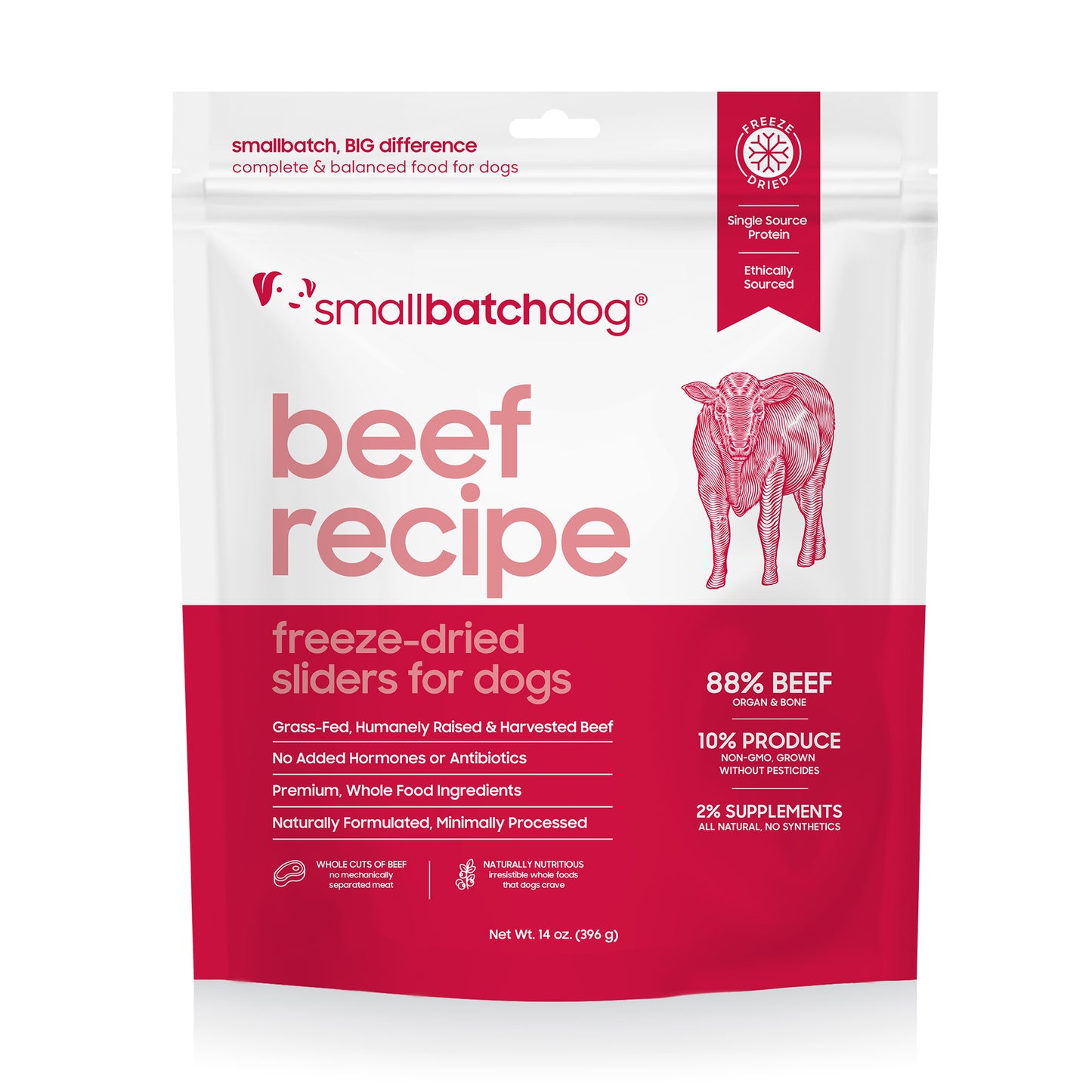 SmallBatch Freeze Dried Sliders 14oz - Beef