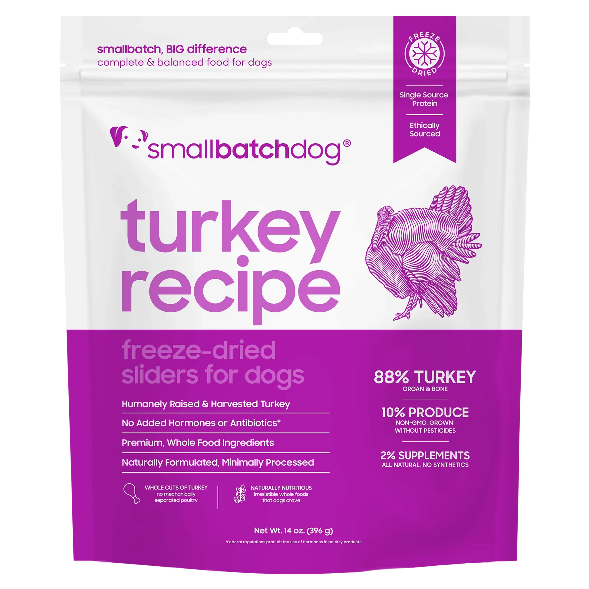 SmallBatch Freeze Dried Sliders 14oz - Turkey