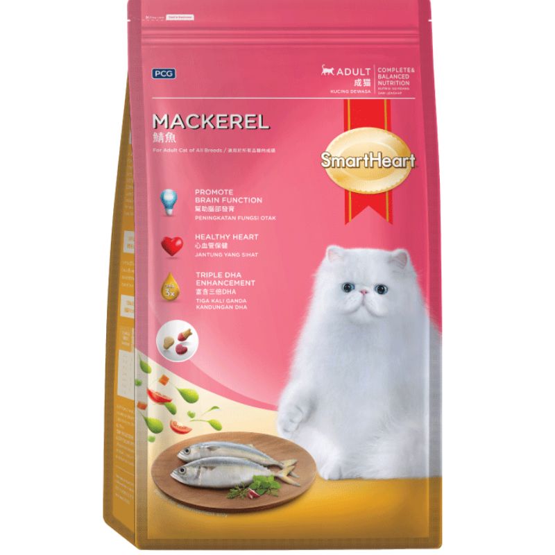 Smart Heart Mackerel Adult Dry Cat Food [2 Size]