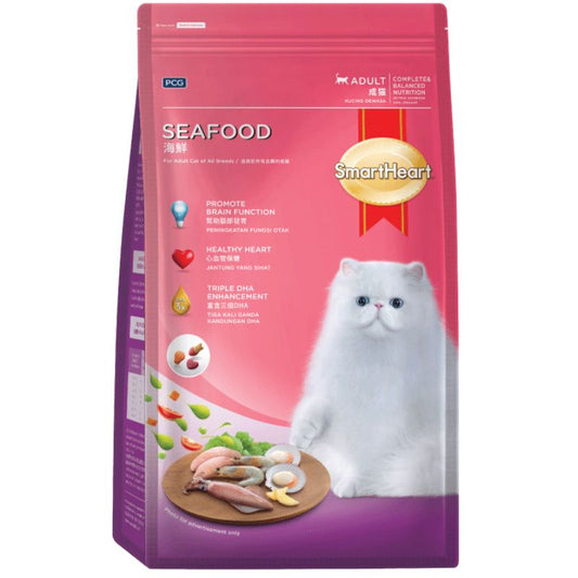 Smart Heart Seafood Adult Dry Cat Food [2 Size]
